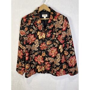 Talbots Petites Woman's Blazer Size 10 Dark Feminine Dark Romantic Office Classi
